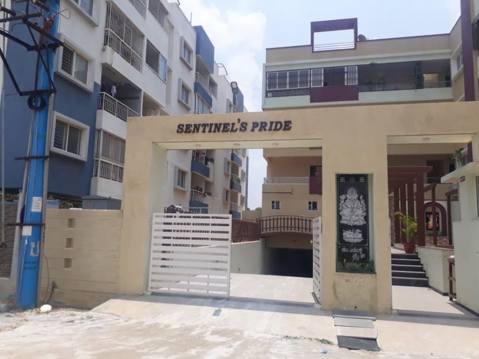 brand new 2 bhk semi furnished flat for rent in sentinel's pride , thanisandra, measuring 1200 sqft