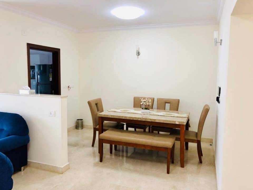3 bhk fully furnished flat for rent in prestige garden bay, measuring 2159 sqft , yelahanka