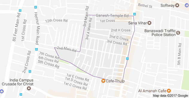 41x42 sqft site for sale in ramaiah layout, near hrbr layout